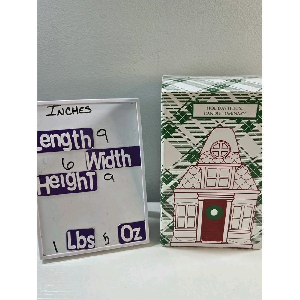 Slatkin & Co. Christmas Holiday House Candle Luminary 2010